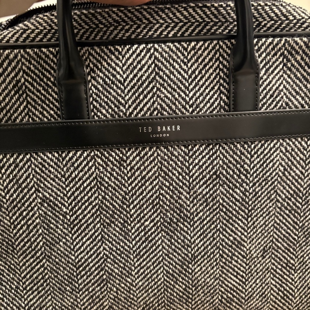 Ted Baker Andreaz Herringbone Document Bag - image 1